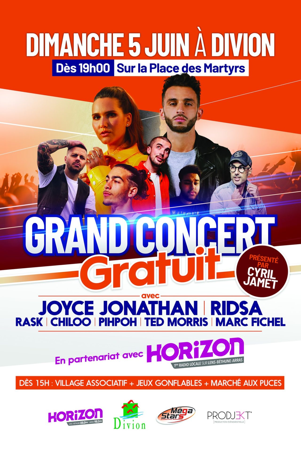 Affiche du concert organisé par Horizon Radio