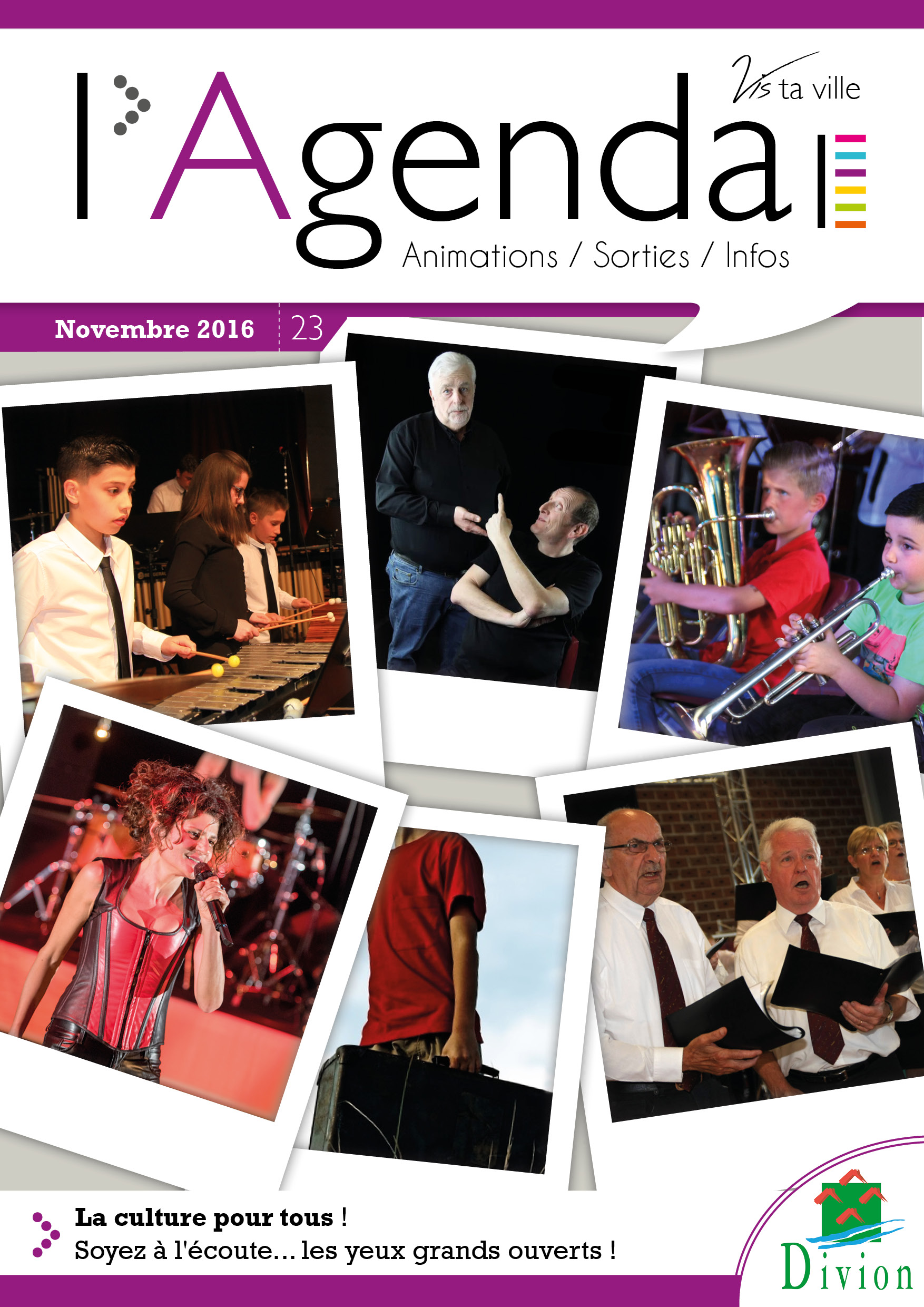 Première de couverture de l'agenda n°23