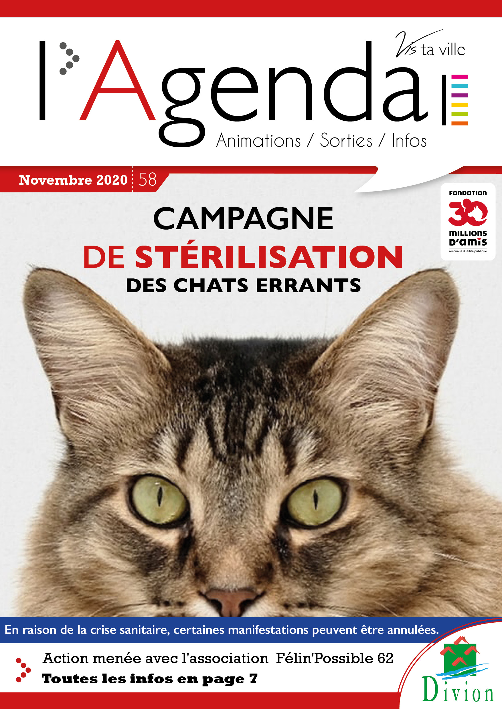 Première de couverture de l'agenda n°58