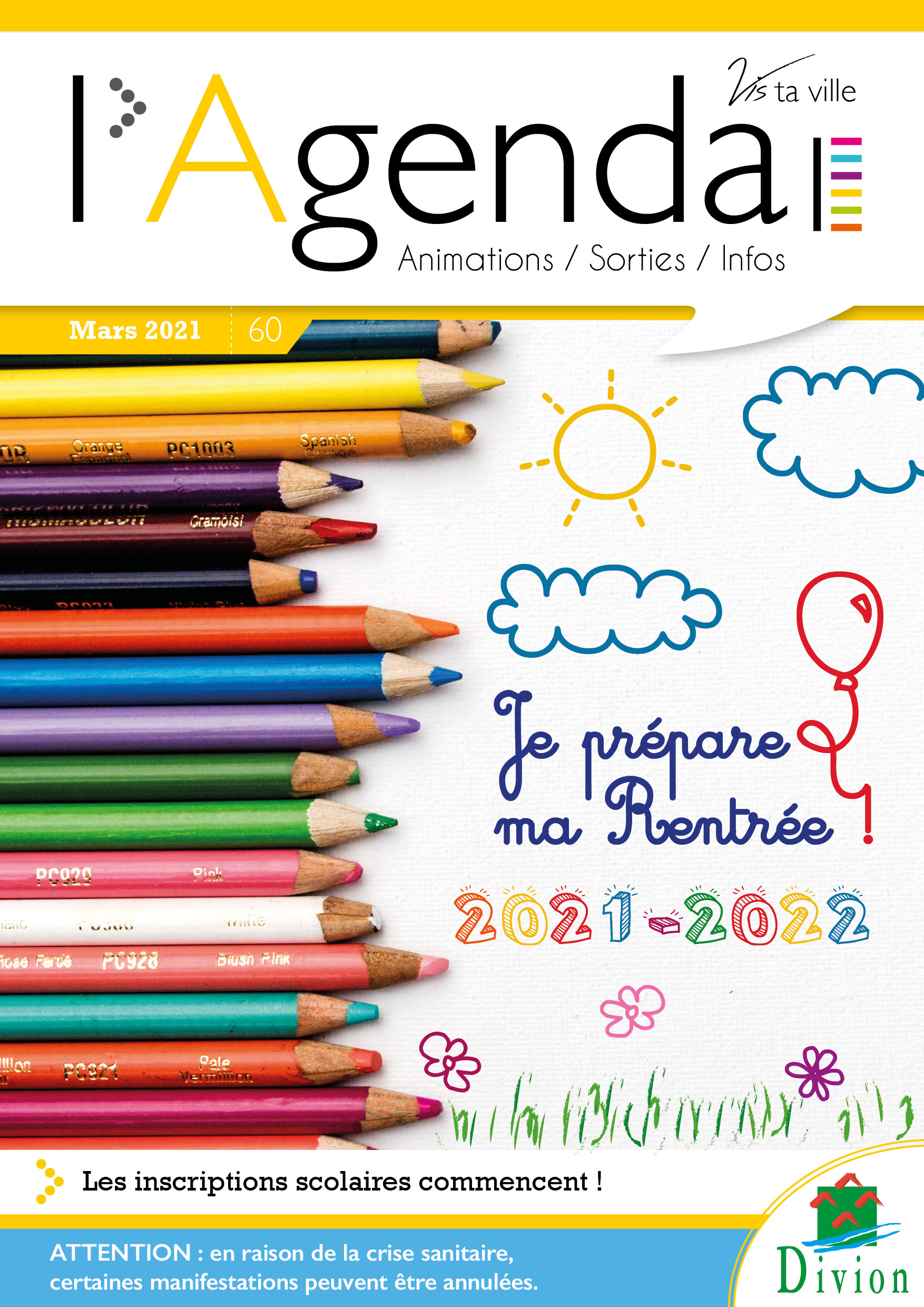 Première de couverture de l'agenda n°60
