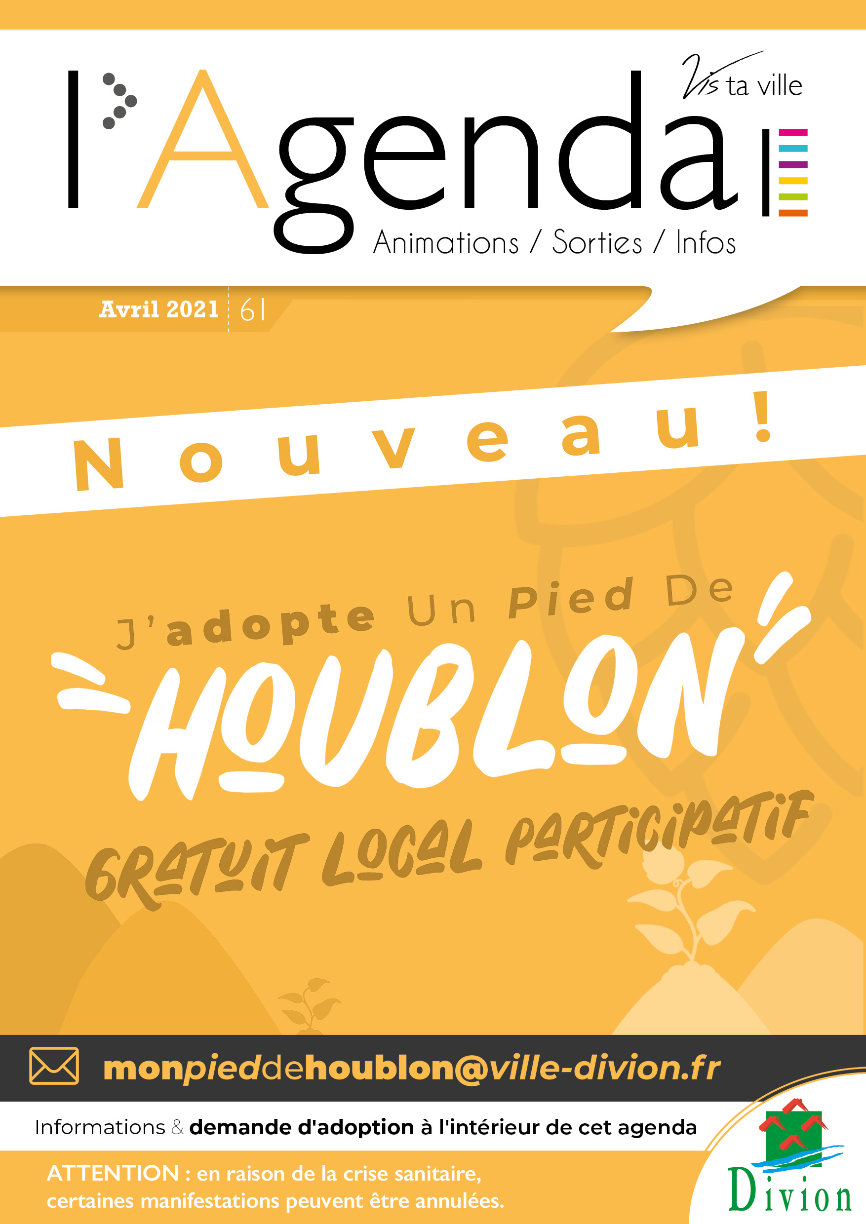 Première de couverture de l'agenda n°61