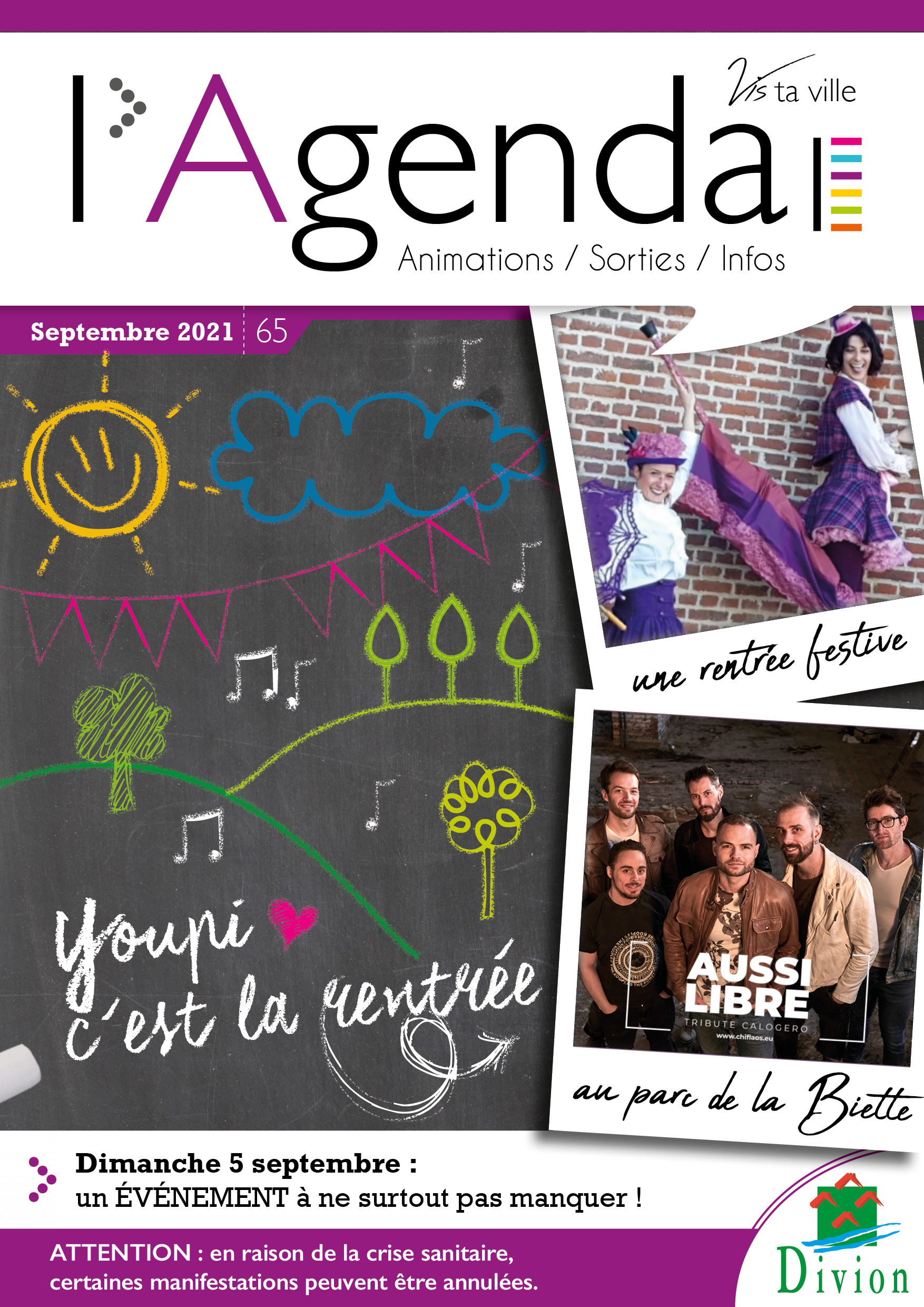 Première de couverture de l'agenda n°65