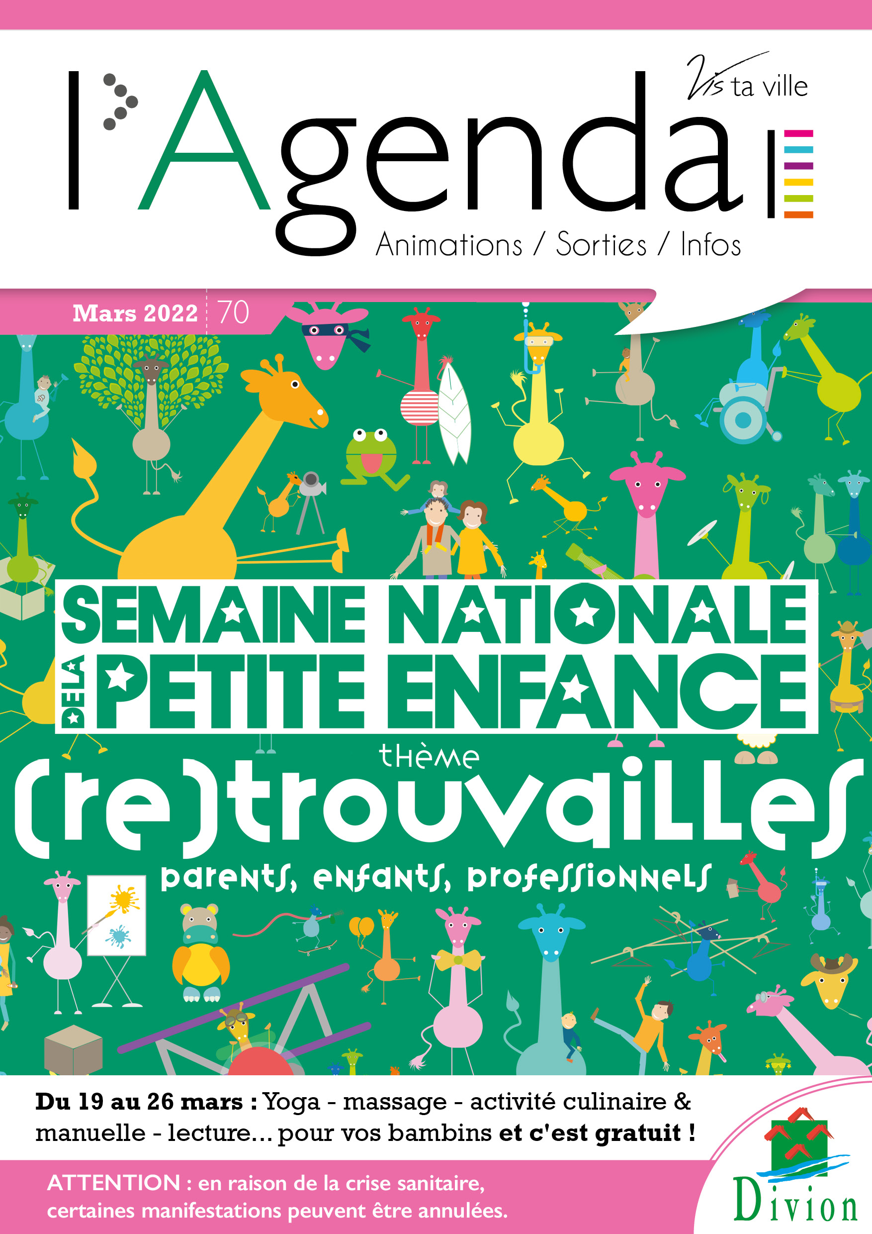 Première de couverture de l'agenda n°70